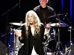 Patti Smith in Paradiso, Amsterdam on the 6th of August, 2018. (source:Elekes Andor, via Wikimedia Co)