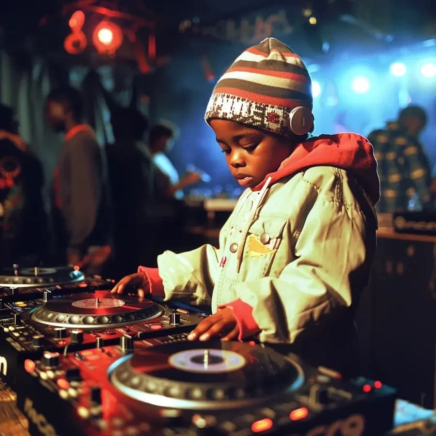 Young DJ in Nightclub