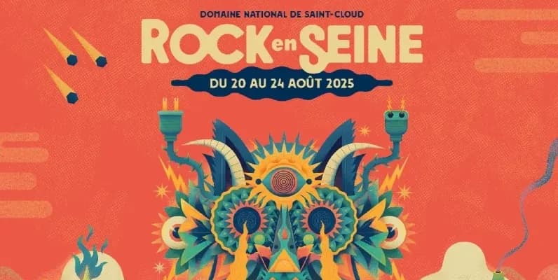 Poster of Rock en Seine 2025 (source : maze.fr)
