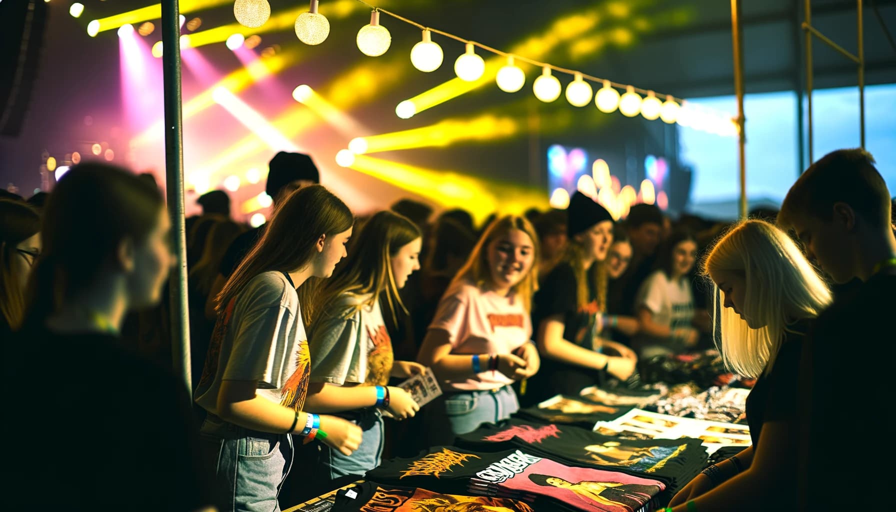 Discover Unique Concert Merch Booths