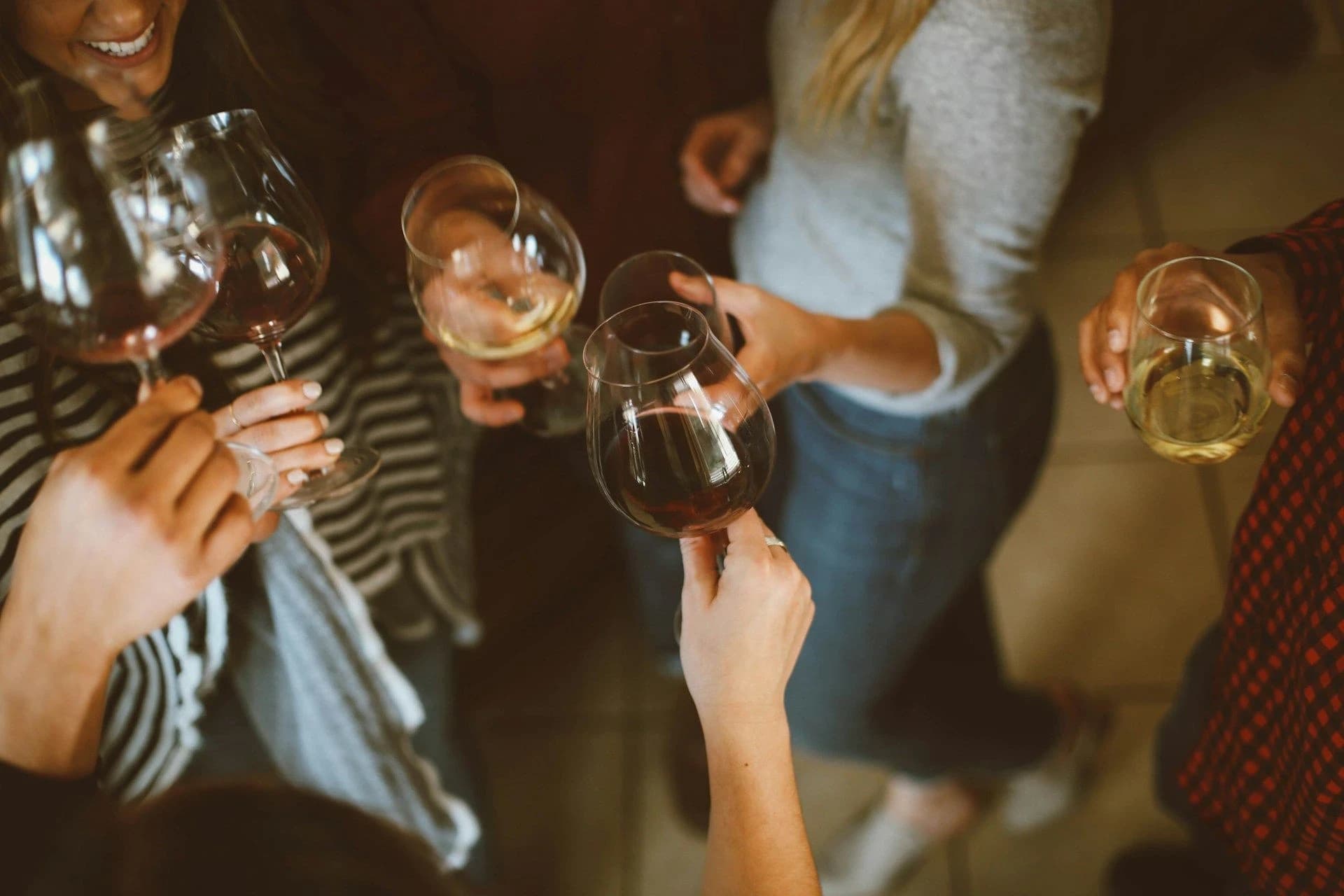 Group of people with wine