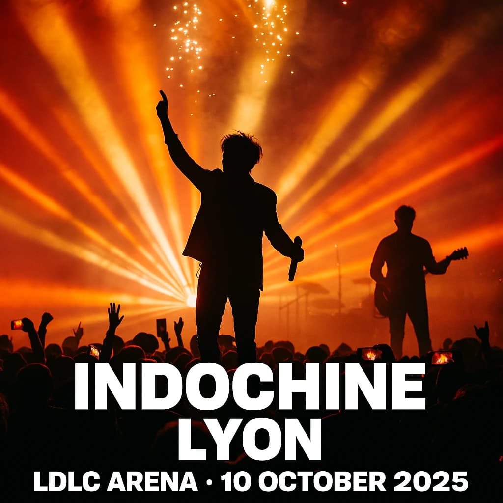 Indochine poster for their tour