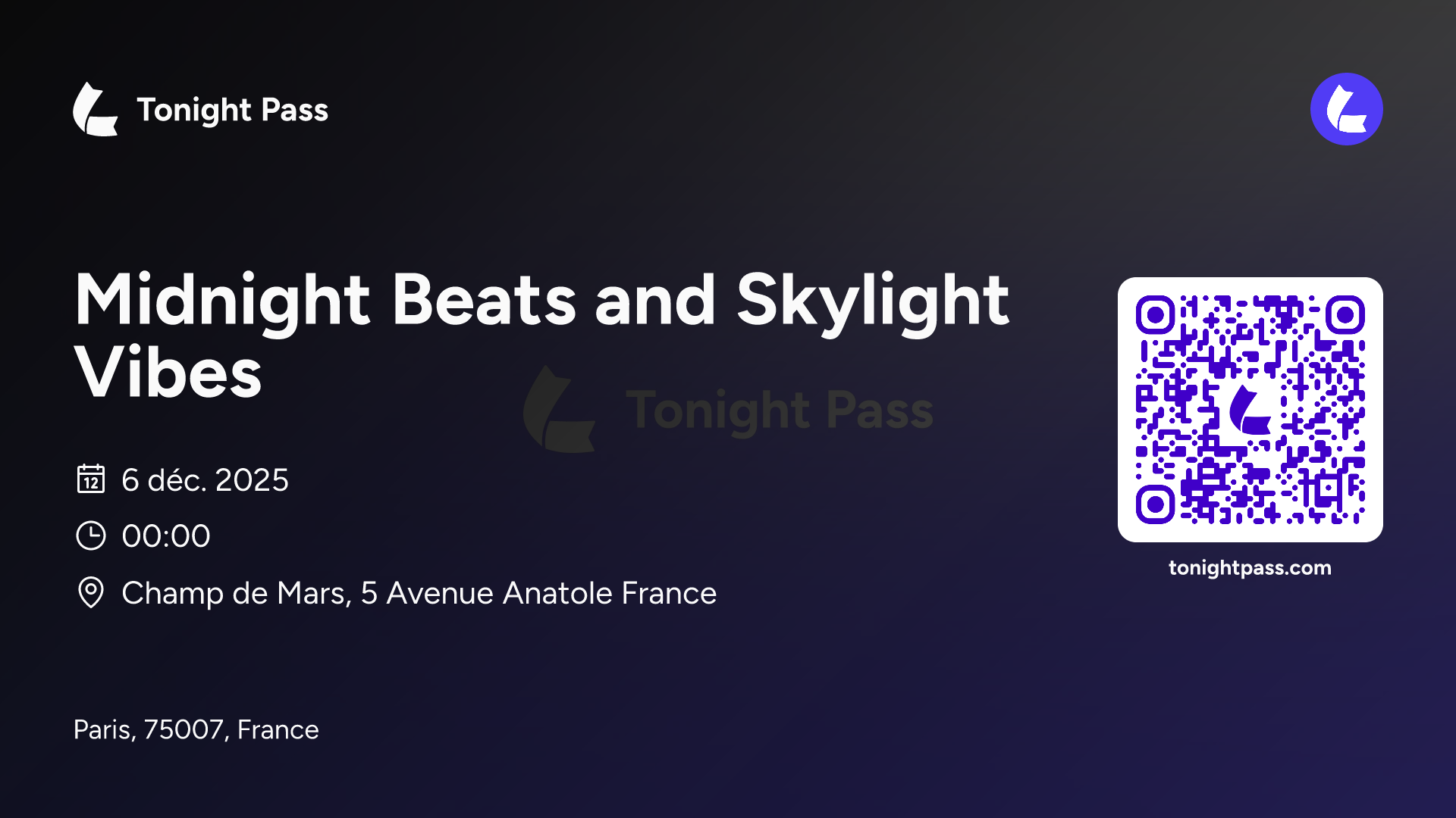 Invitation à l'événement