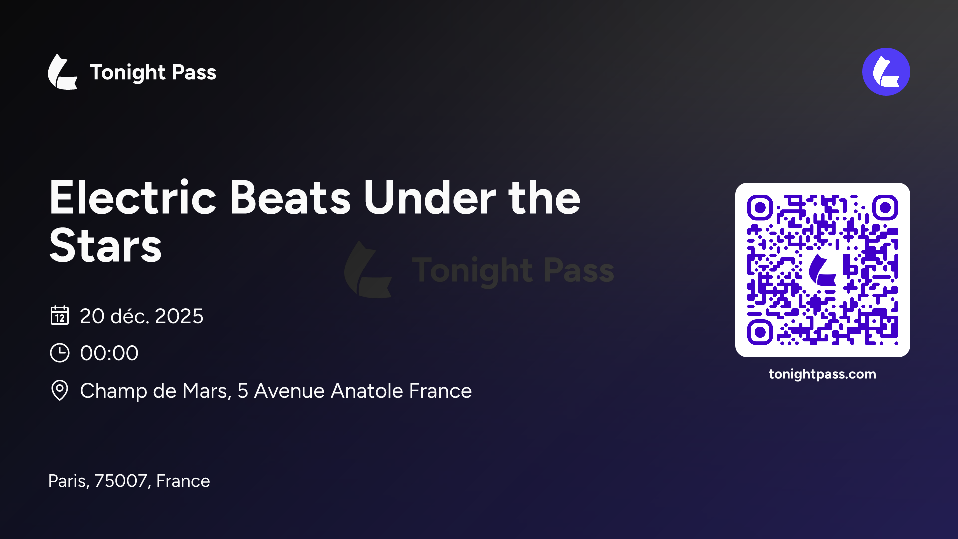 Invitation à l'événement