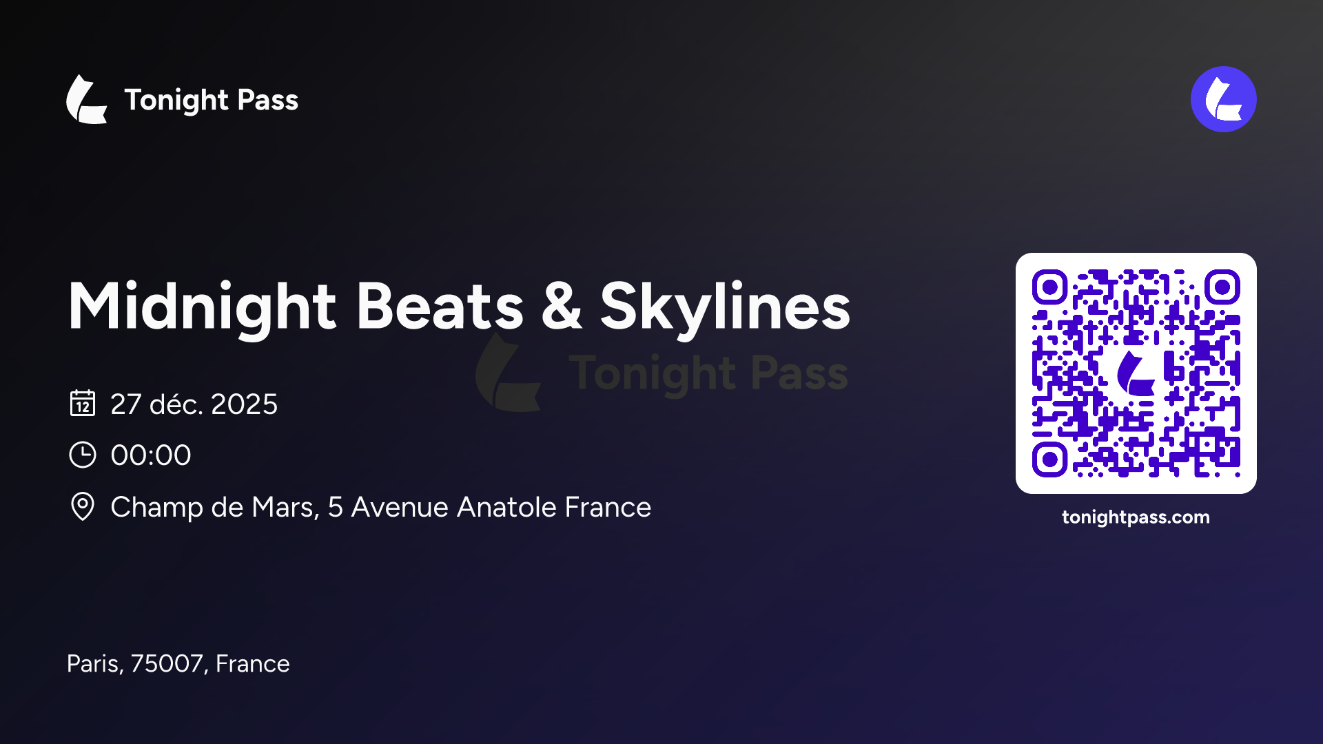 Invitation à l'événement