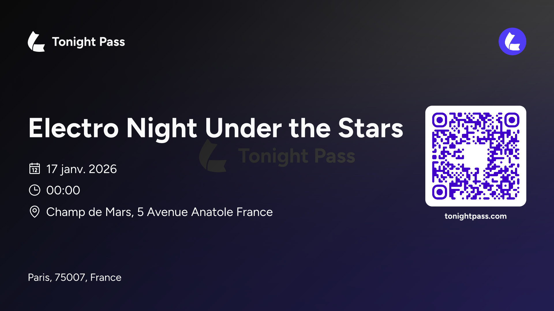 Invitation à l'événement