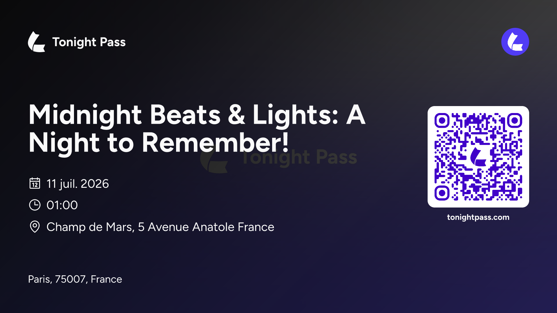 Invitation à l'événement