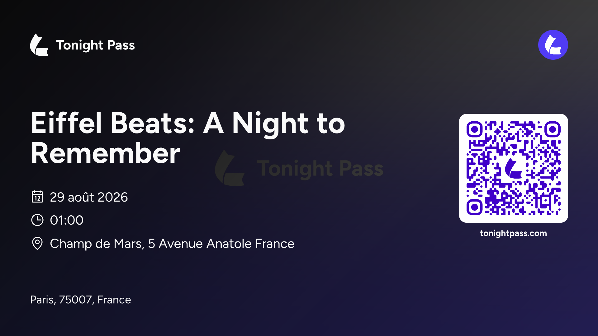Invitation à l'événement